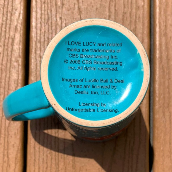 I LOVE LUCY VITAMEATAVEGAMIN 18oz MUG CBS BROADCAST LUCILLE BALL DESILU 2008 - Picture 3 of 5